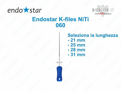 K-FILE manuali NiTi EndoStar 060