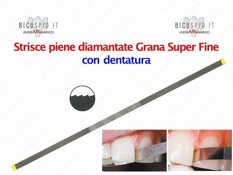 Strisce diamantate Piene con  dentatura