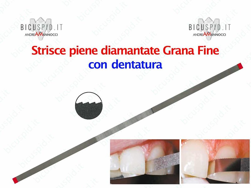 Strisce diamantate Piene con  dentatura