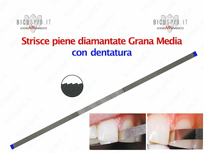 Strisce diamantate Piene con  dentatura