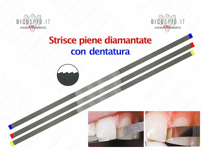 Strisce diamantate Piene con  dentatura
