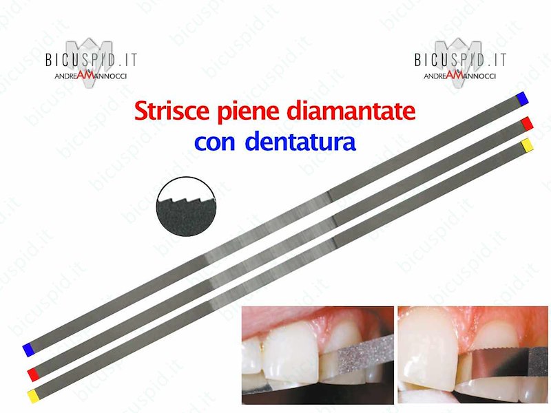 Strisce diamantate Piene con  dentatura