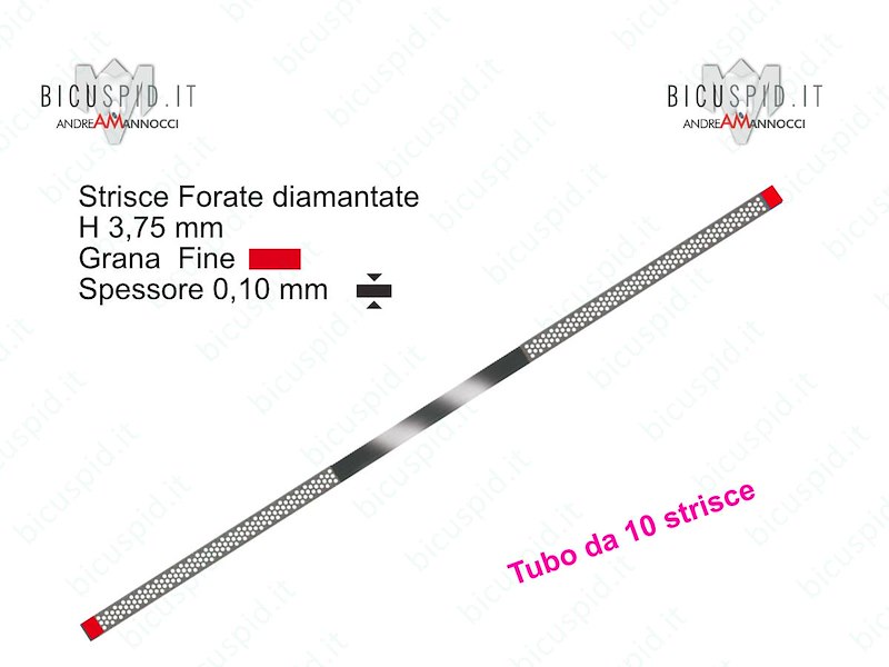 Strisce Diamantate Forate H 3,75 mm