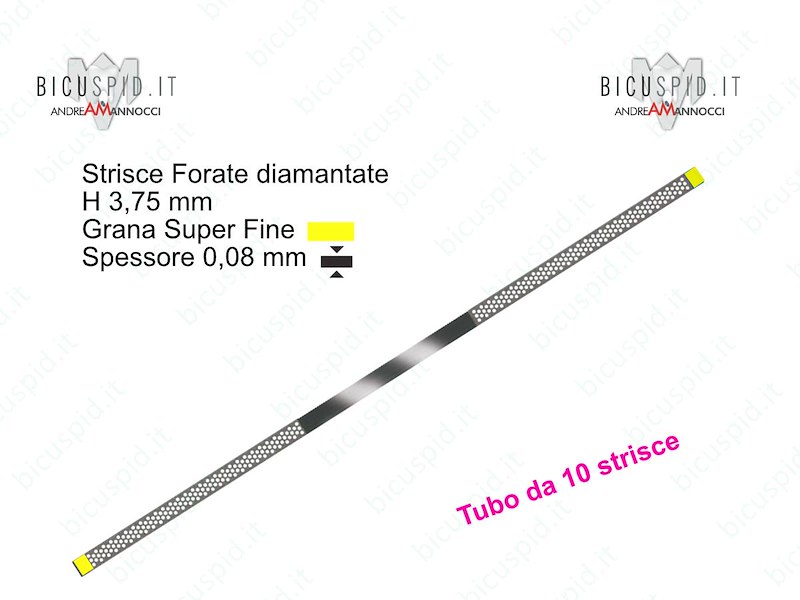 Strisce Diamantate Forate H 3,75 mm