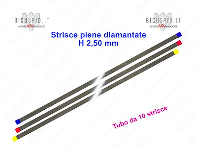 Strisce diamantate piene H 2,5 mm