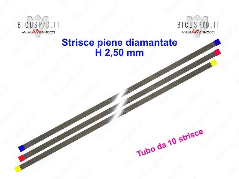 Strisce diamantate piene H 2,5 mm