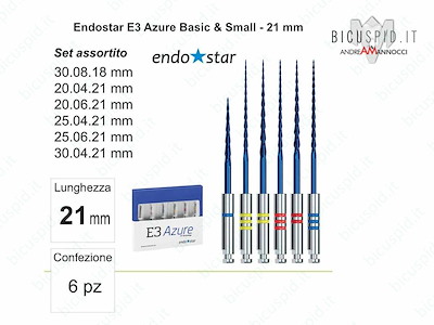 Endo Star Set assortiti Basic & Small 21 mm E3AZBS21BL