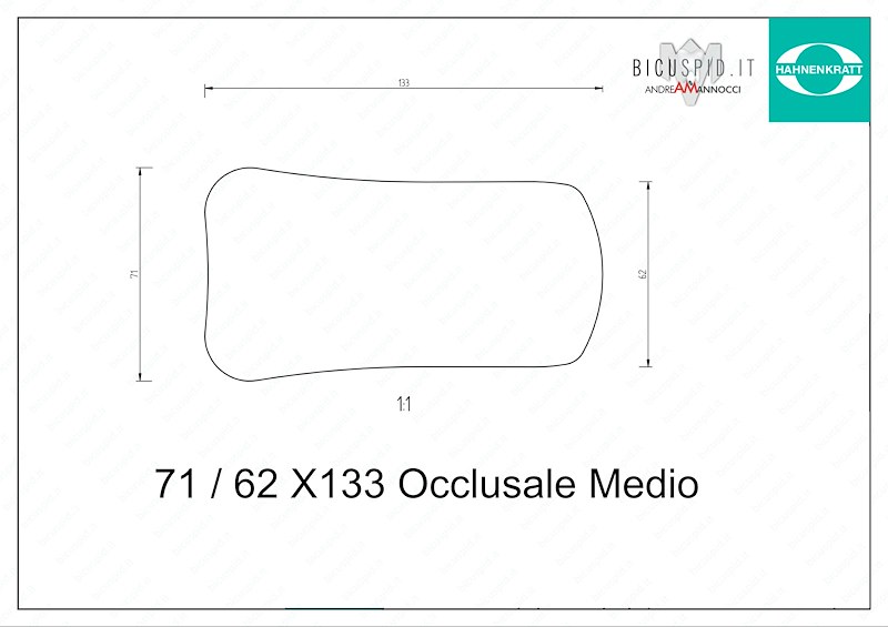 6300X8 Specchio senza manico Hahnenkratt FS Rhodium- due facce 
