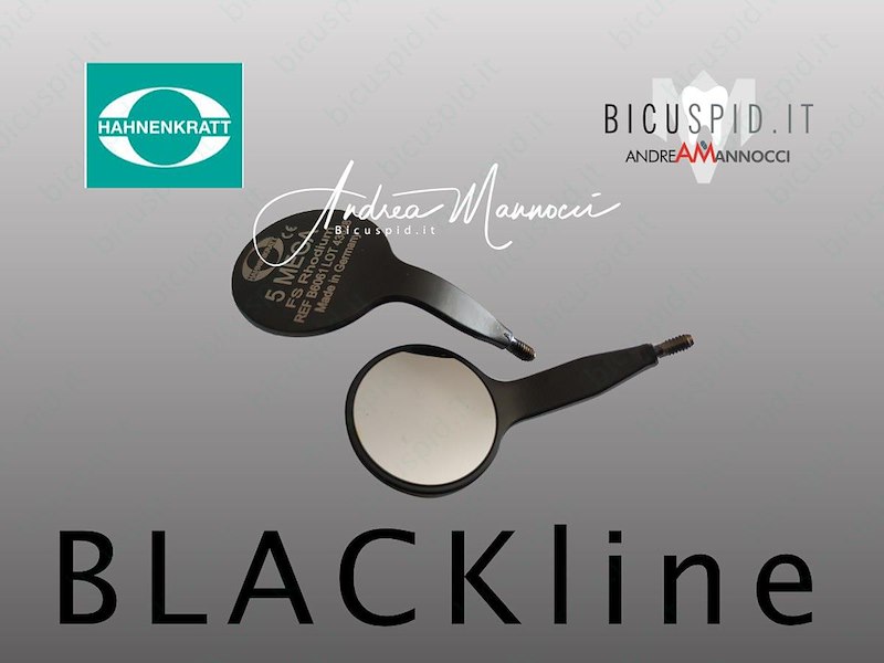 Specchietto Rodiato FS Rhodium - Serie BLACKLine - misura 4 da 22mm - Box da 3 specchietti - mod. B6060