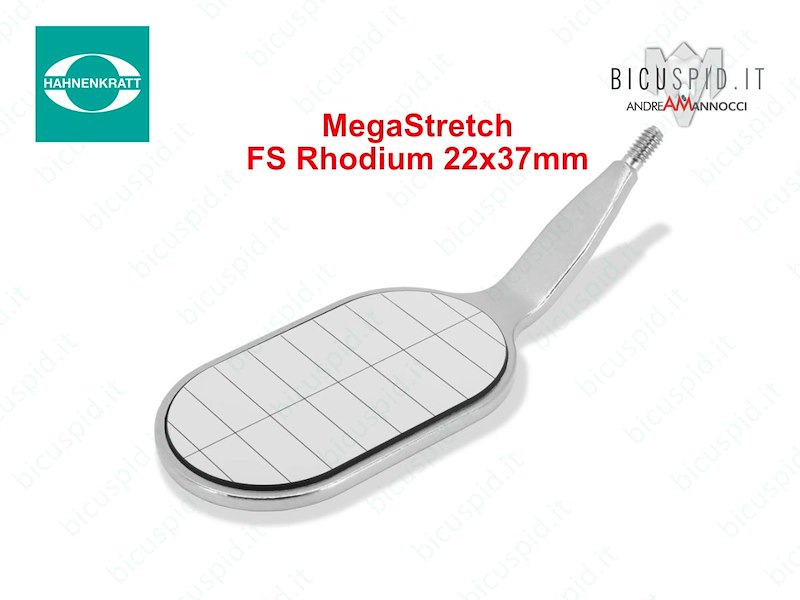 Mega Parallelometer FS Rhodium, Front Surface  Specchietto grande - Hahnenkratt 