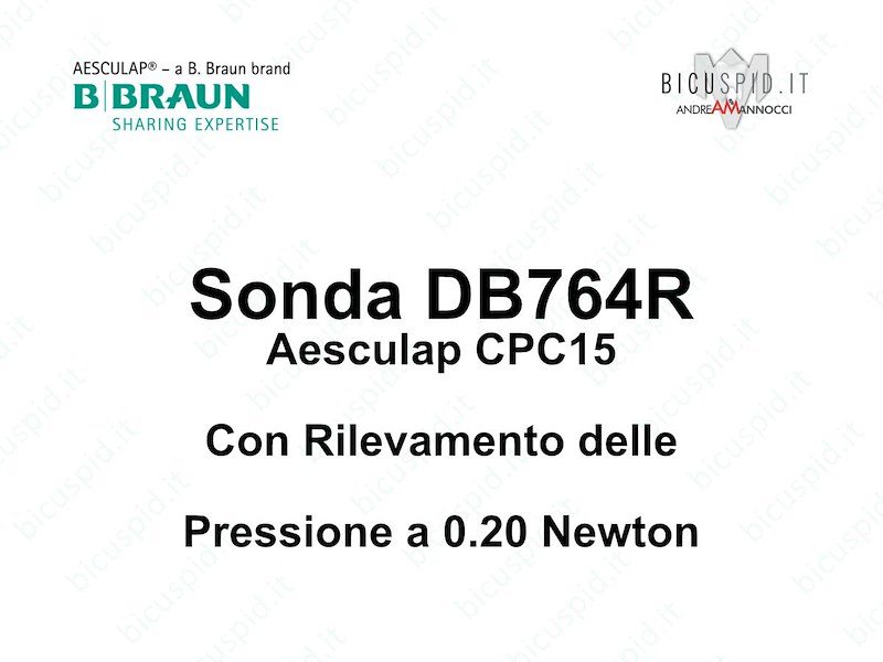 DB764R Sonda millimetrata CPC15  Aesculap con rilevamento a 0.20 Newton