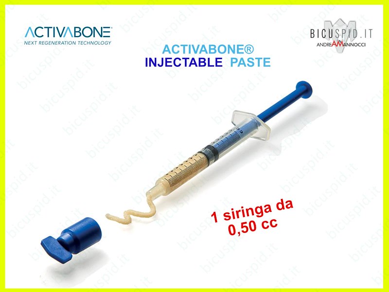 ACT-INJ005  Activabone Injectable, Pasta ossea Iniettabile , 1 siringa 0.5 cc