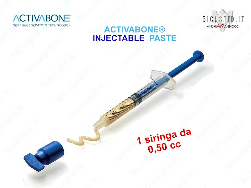 INJ005  Activabone Injectable, Pasta ossea Iniettabile , 1 siringa 0.5 cc