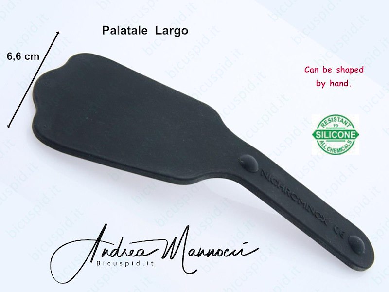 CONTRASTATORE PER FOTOGRAFIA INTRAORALE - PALATALE LARGO IN SILICONE NERO - CODICE 190781