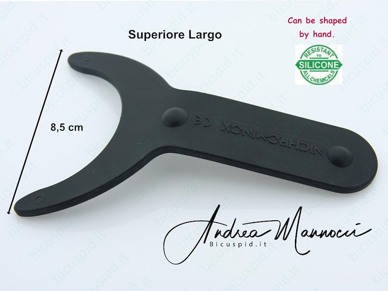 CONTRASTATORE PER FOTOGRAFIA INTRAORALE - SUPERIORE LARGO IN SILICONE NERO - CODICE 190777