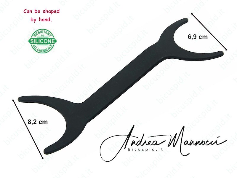 CONTRASTATORE PER FOTOGRAFIA INTRAORALE - SUPERIORE DOPPIO  IN SILICONE NERO - CODICE 190774