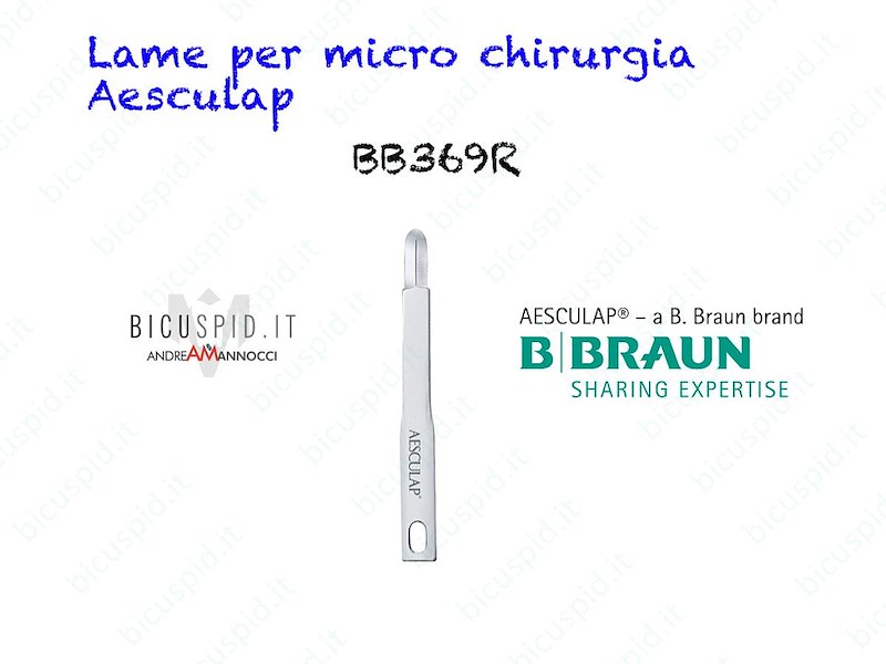 LAME BEAVER MICROCHIRURGIA PER BISTURI - AESCULAP BBRAUN - Codice BB369R - Conf. da 1 lama