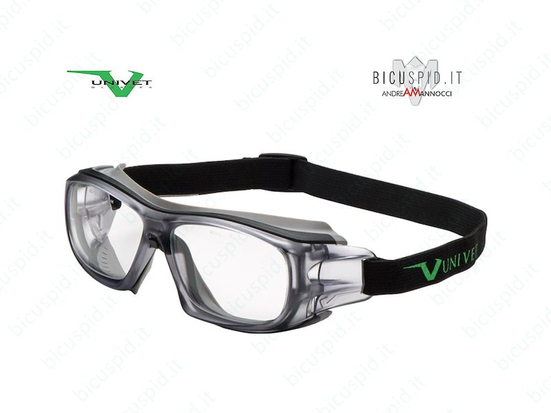 UNIVET SAFETY OCCHIALE 5×9 HYBRID - Disponibile anche con Montatura per lenti graduate mono-focali.