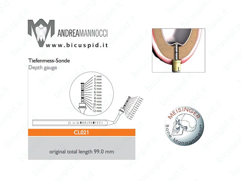 Sonda di profondità per Crestal Lift Control Meisinger CL021