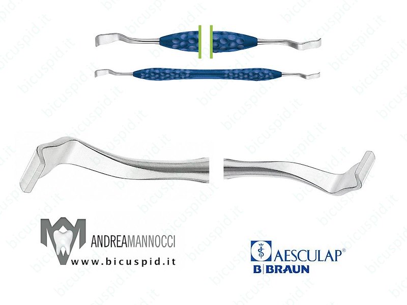 DX254R Curette ossea Aesculap 