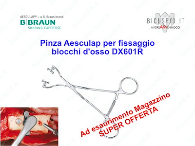 Pinza Aesculap per Fissaggio di blocchi ossei DX601R