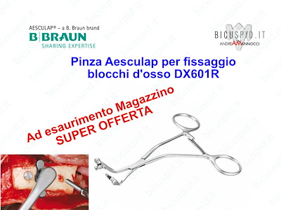 Pinza Aesculap per Fissaggio di blocchi ossei DX601R