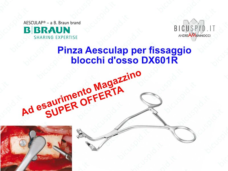 Pinza Aesculap per Fissaggio di blocchi ossei DX601R
