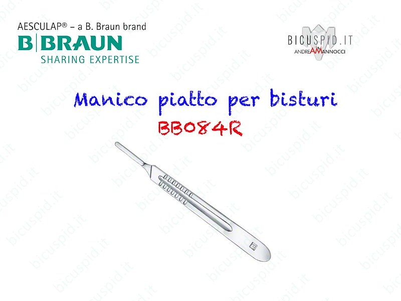 MANICO BISTURI  impugnatura piatta - Aesculap - CODICE BB084R 