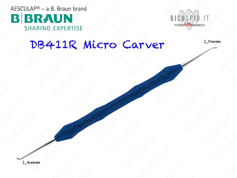 DB411R MICRODISSETTORE ENDODONTICO - 1,0mm e 1,4mm - 175MM  - AESCULAP - CONF. DA  1 PZ.
