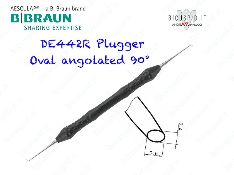DE442R  ZAFFATORE OVALE ENDODONTICO 175MM - AESCULAP - CONF. DA  1 PZ.