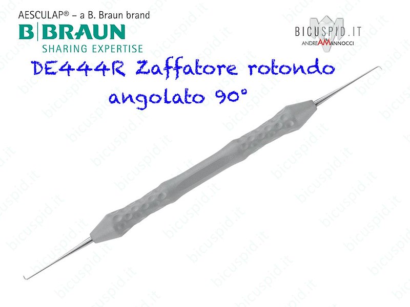 DE444R ZAFFATORE ROTONDO ANGOLATO 90° ENDODONTICO 175mm - AESCULAP - CONF. DA  1 PZ.