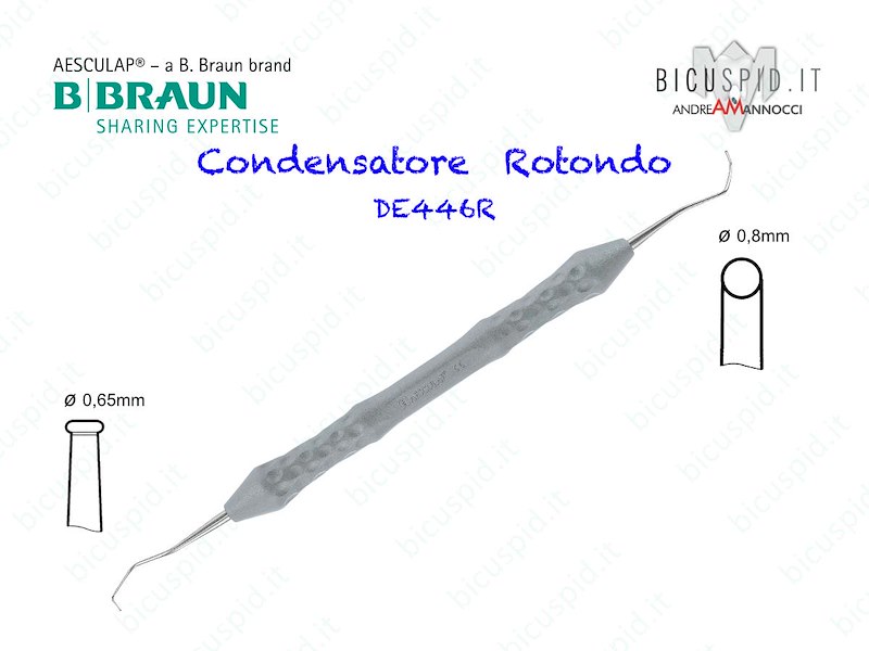 DE446R Condensatore Tondo Endodontico Plugger Aesculap