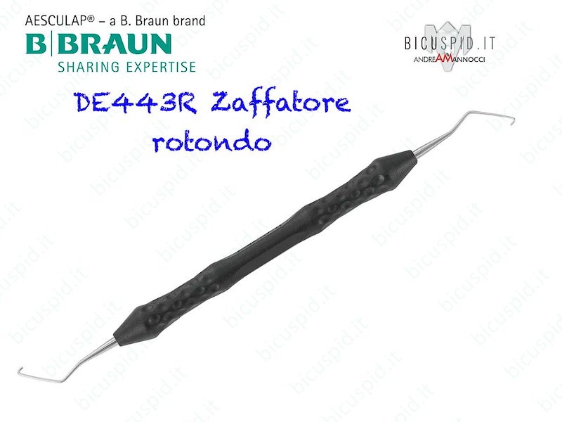 DE443R ZAFFATORE ROTONDO ENDODONTICO 175mm - AESCULAP - CONF. DA  1 PZ.
