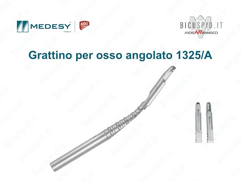 Grattino Per Osso Angolato sterilizzabile Medesy 1325/A 