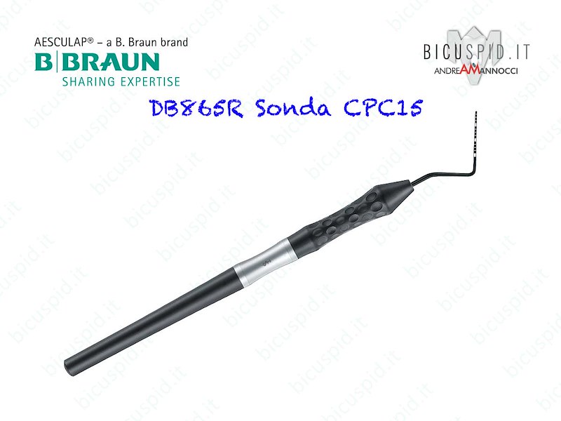 DB865R Sonda Parodontale Aesculap, MARCATURE 1-1-1-1-1-1-mm  CPC15 15, serie Ergoprobe