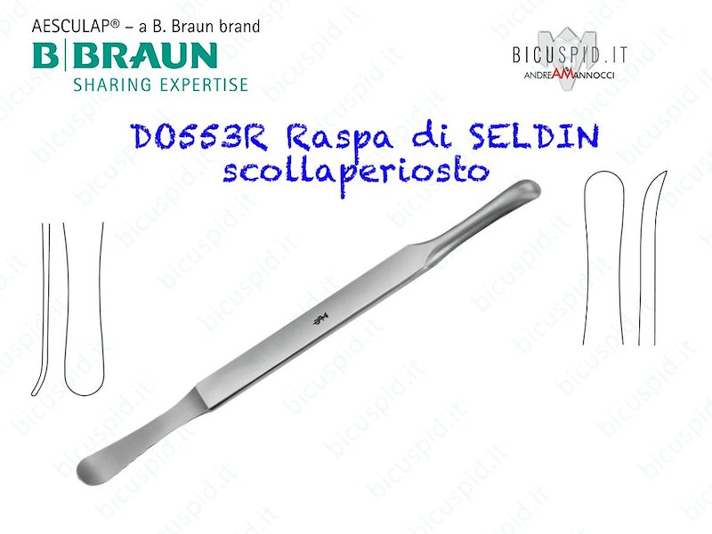 DO553R  RASPA SELDIN DOPPIA FINE #23 AESCULAP - CONF. DA  1 PZ.
