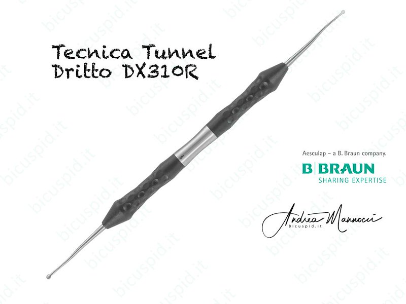 DX310R  Strumento Dritto Tecnica del Tunnel o Tunnel technique - Ergoperio