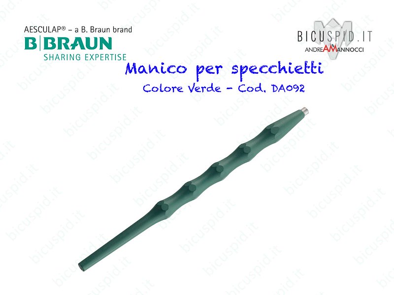 DA092 Manico per Specchietti in Peek Verde Aesculap