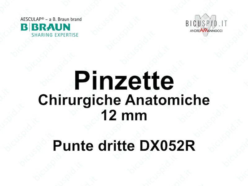 DX052R Pinzette per Chirurgia Anatomiche serie Ergoplant
