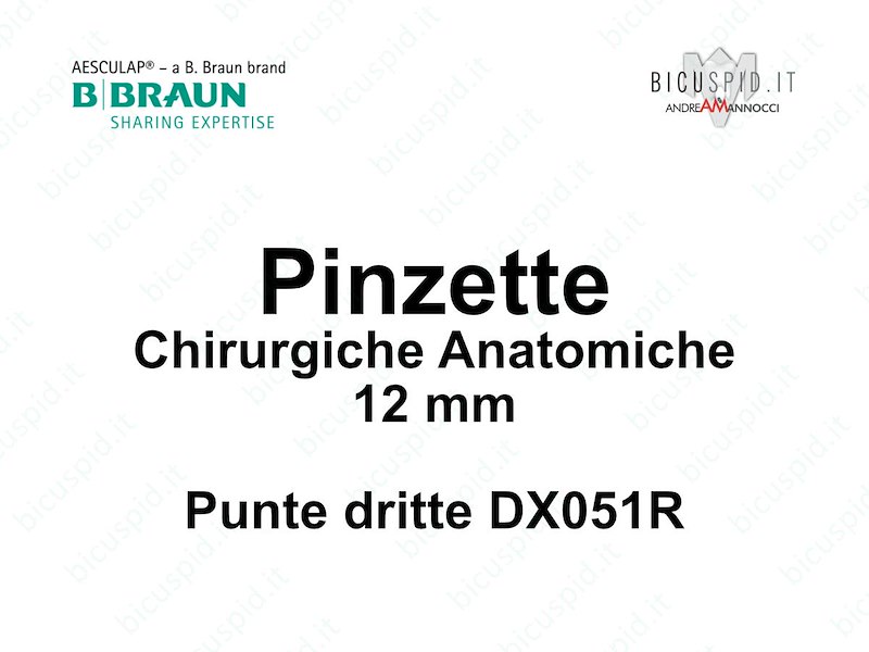 DX051R Pinzette per Chirurgia Anatomiche serie Ergoplant