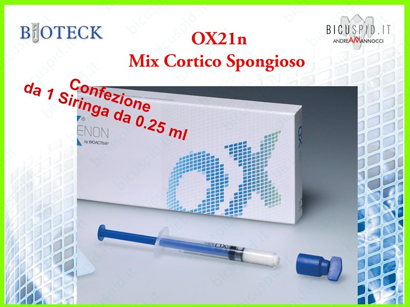 OX21n Bioteck - Granuli in Siringa Mix Cortico-Spongioso - Confezione da 1 Siringa OX da 0.25 ml