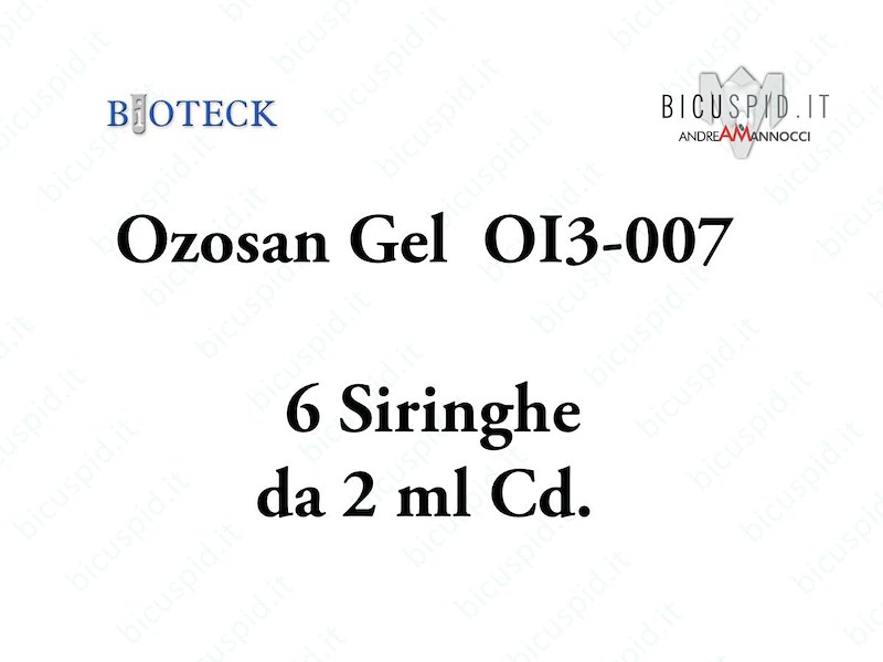 OI3-007 Ozosan GEL - Ozono in Gel Confezione da 6 siringhe da 2 ml cad.