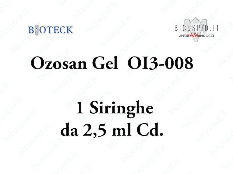 OI3-008 Ozosan GEL - Ozono in Gel Confezione da 1 Siringhe da 2,5 ml cad.