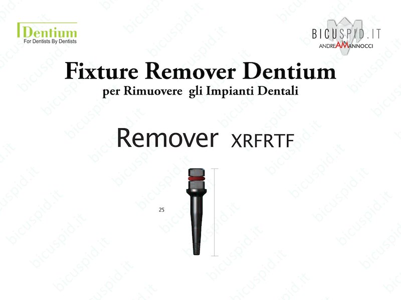 Fixture Remover Dentium - Dispositivo di Rimozione degli impianti - i Componenti
