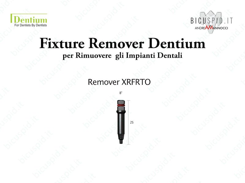 Fixture Remover Dentium - Dispositivo di Rimozione degli impianti - i Componenti