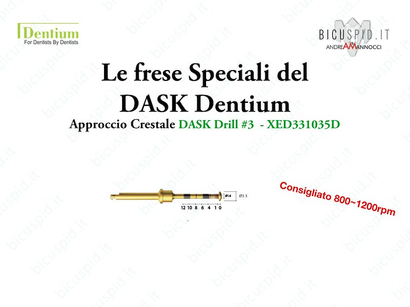 Le frese Speciali del DASK della Dentium