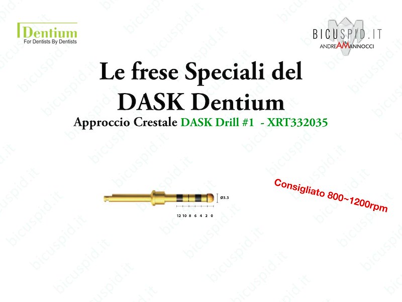 Le frese Speciali del DASK della Dentium