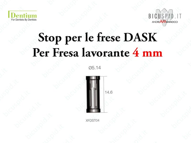 Gli Stop delle frese DASK per Approccio Crestale 