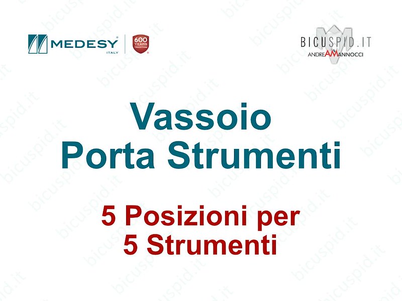 977 Vassoio Porta Strumenti  per 5 postazioni - Medesy