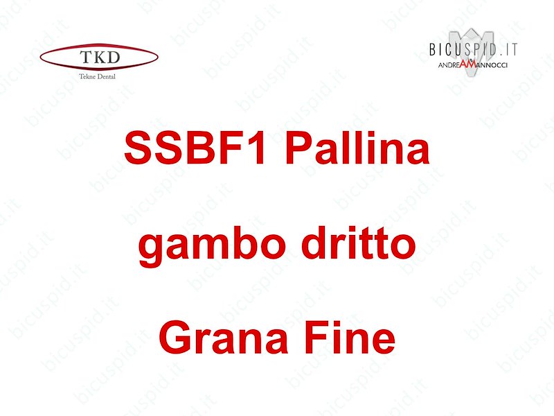 SSBF1 Inserto Sonico a  Pallina con Gambo Dritto - Grana Fine